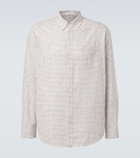 The Row Pompeo checked cotton chambray shirt