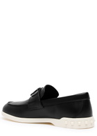 Valentino Leisure Flows Vlogo Leather Loafers Black