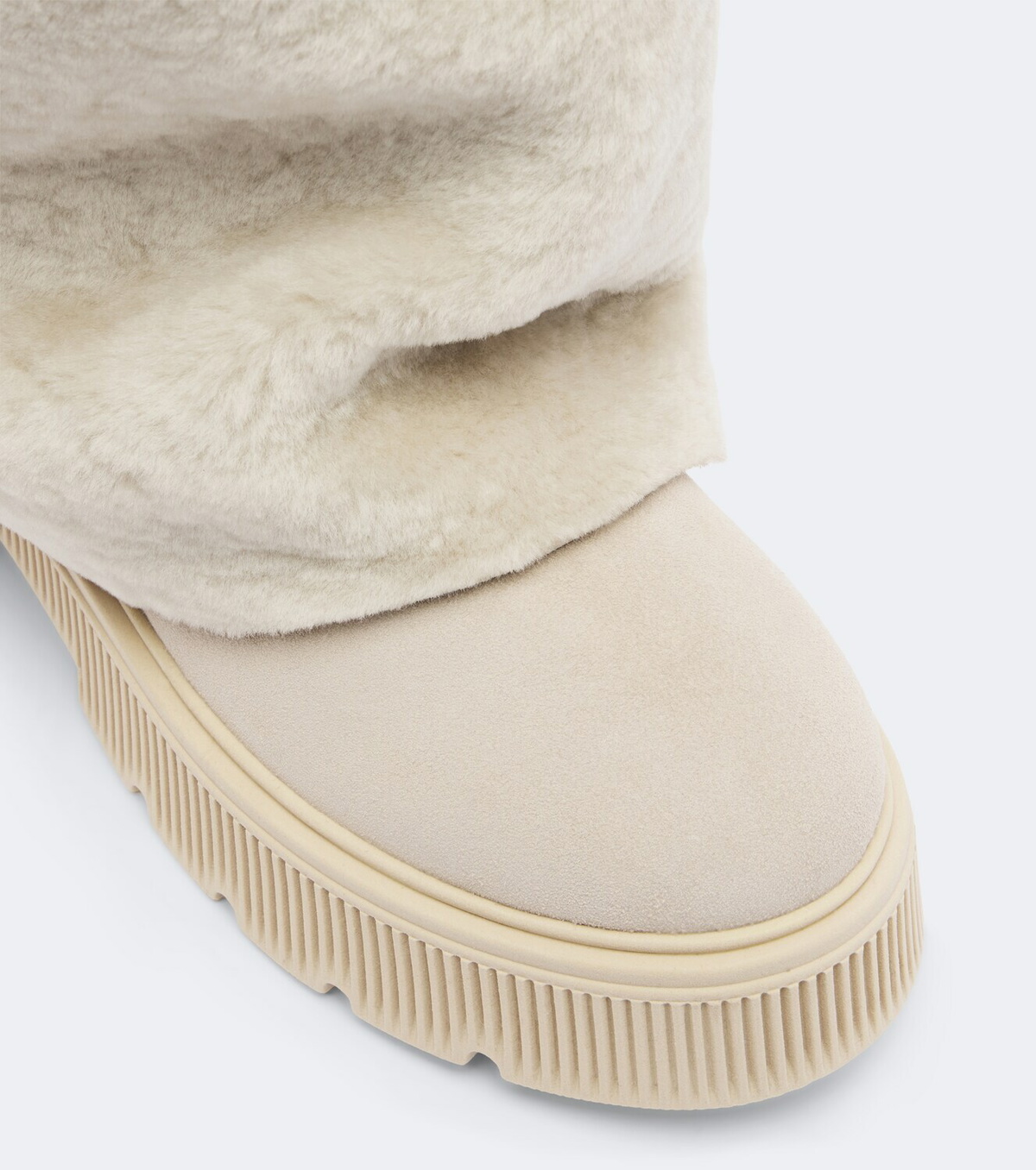 Bogner Turin shearling and suede knee-high boots