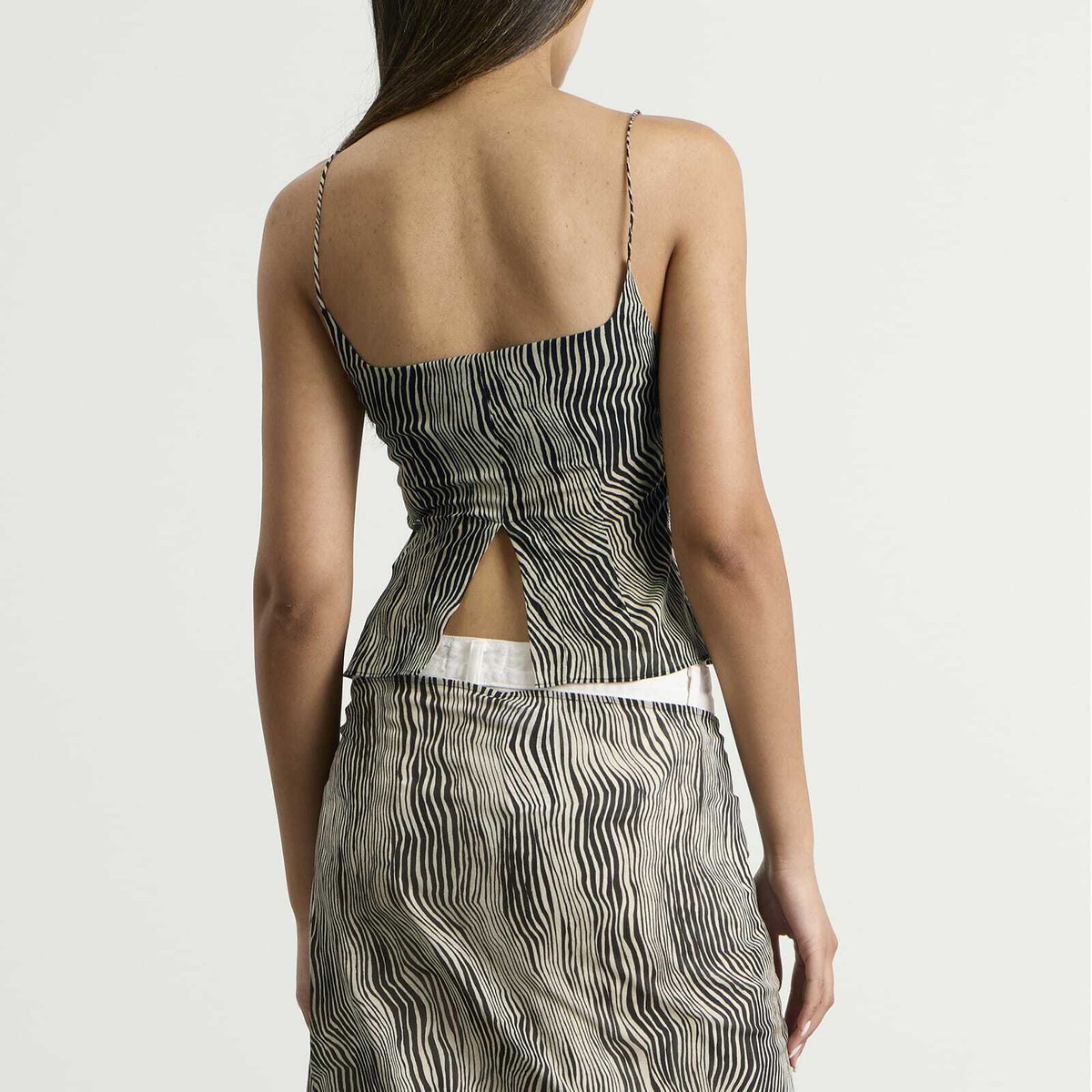 ST. Agni Women's Savannah Silk Cami in Sand