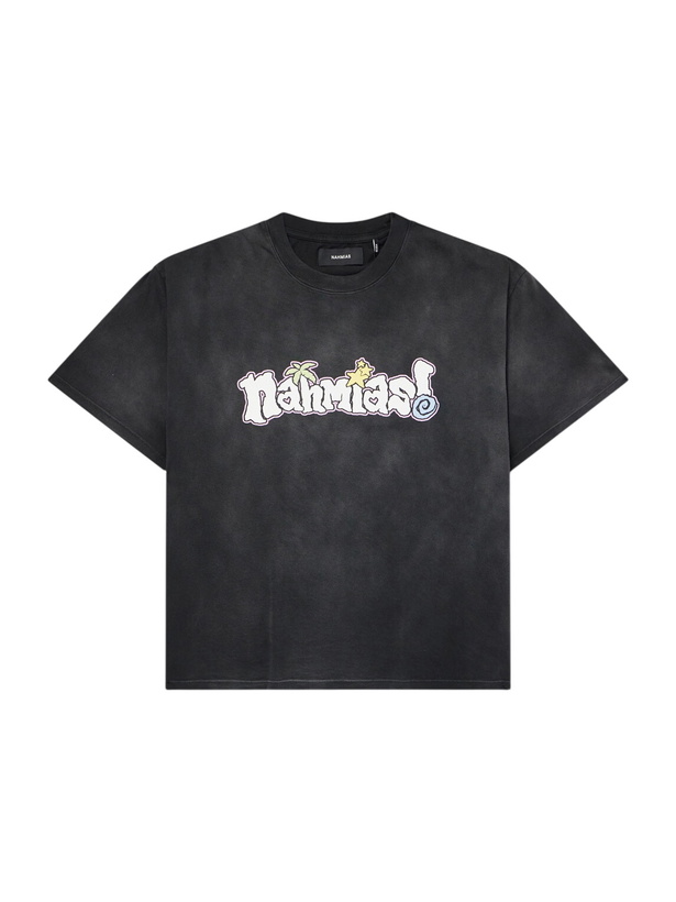 Photo: NAHMIAS - Boardwalk Logo-Print Cotton-Jersey T-Shirt - Black