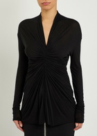 Rick Owens Radiance Ruched Jersey top Black