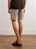 NN07 - Crown 1196 Straight-Leg Linen Shorts - Neutrals