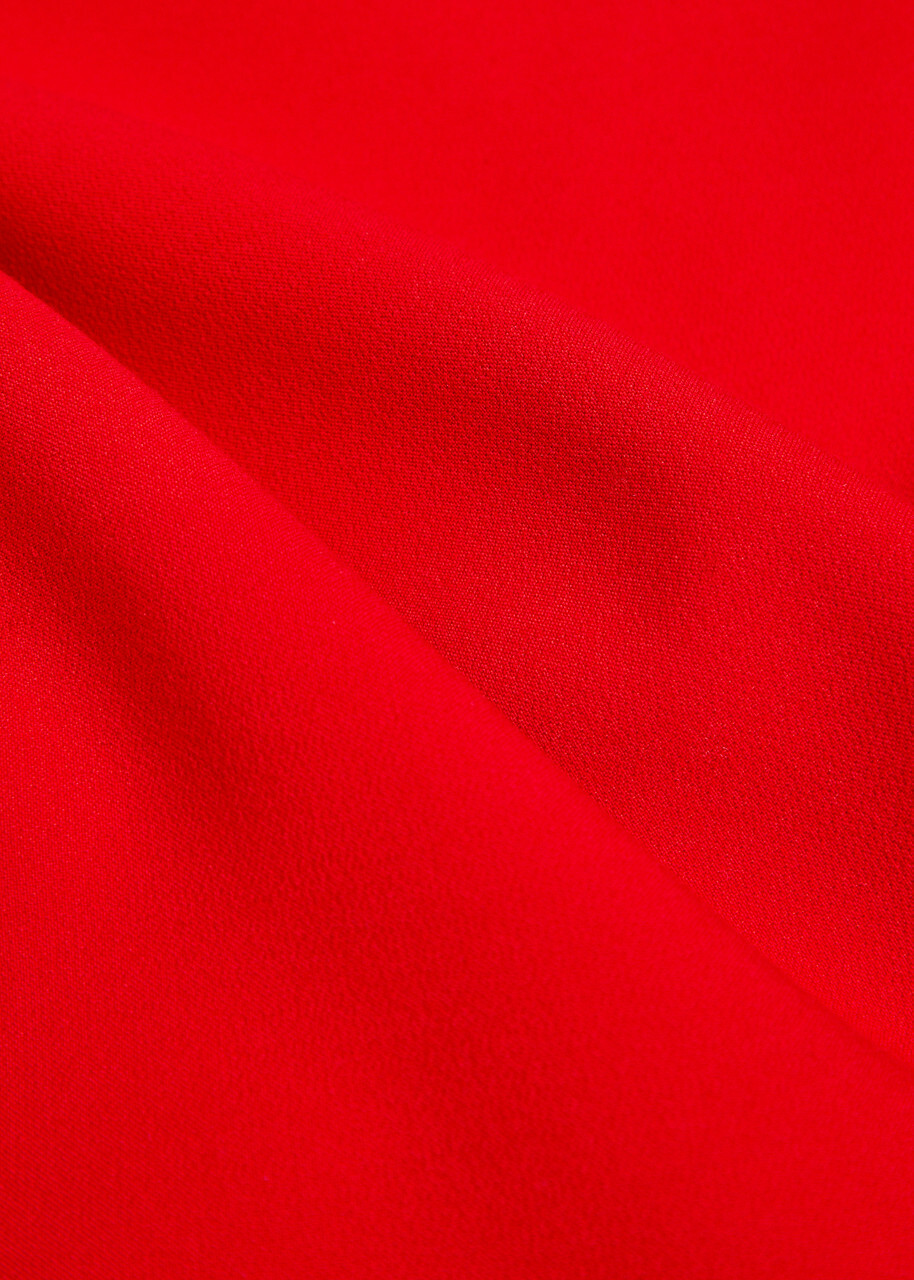 Roland Mouret Crepe Maxi Dress Red
