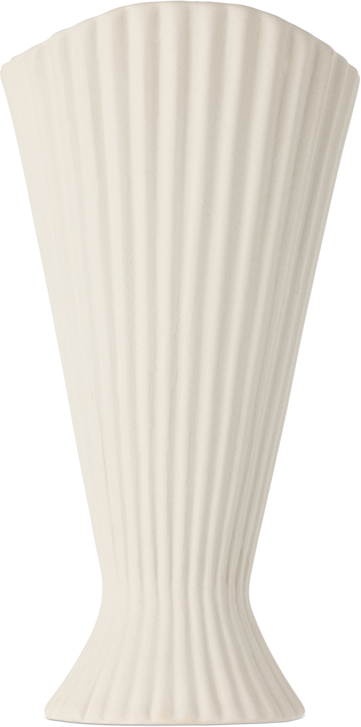 ferm LIVING Off-White Fountain Small Vase
