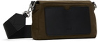 AMI Paris Khaki Canvas Ami de Coeur Lunch Box Bag