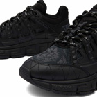 Versace Men's Baroque Trigreca Sneakers in Black/Anthracite