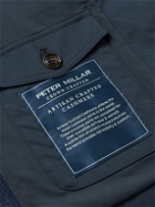 Peter Millar - Slim-Fit Quilted Wool-Blend Shell and Ribbed Cashmere Hooded Jacket - Blue
