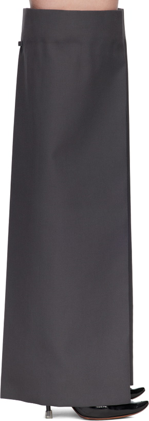 Photo: Jean Paul Gaultier Gray Logo Patch Gaiters