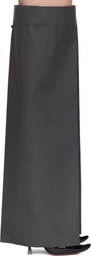Jean Paul Gaultier Gray Logo Patch Gaiters