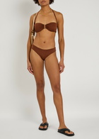 Max Mara Beachwear Selina Bikini Briefs Brown
