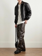 Bottega Veneta - Intrecciato Leather Blouson Jacket - Brown