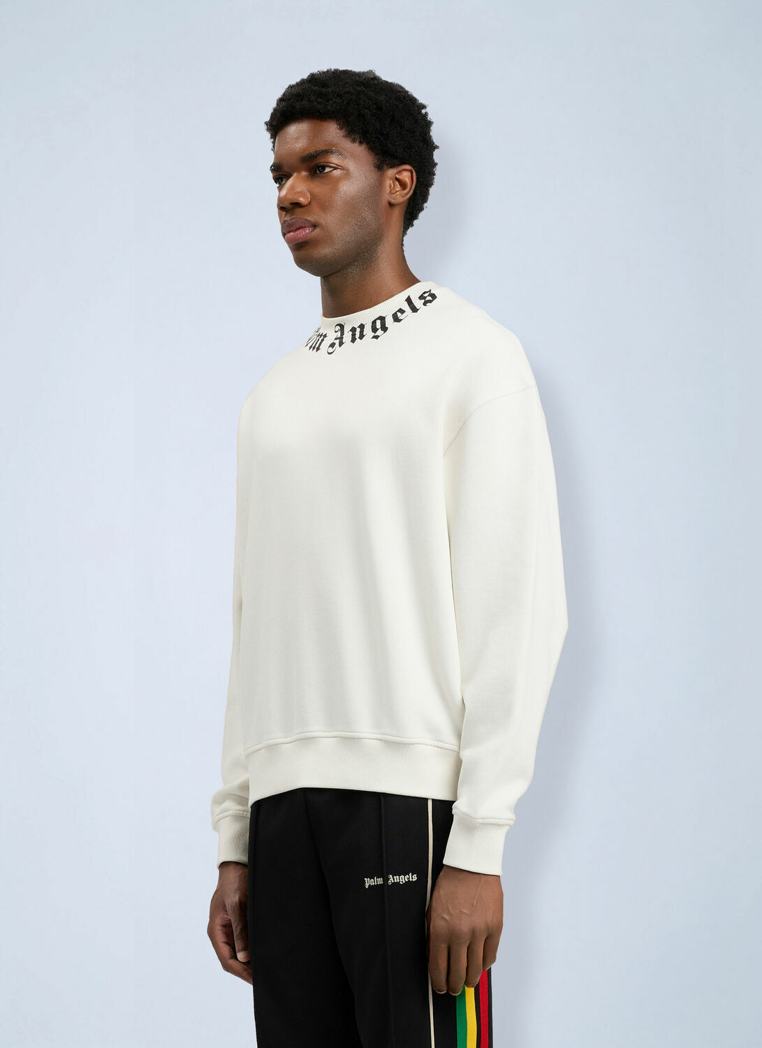 Palm Angels Neck Logo Sweatshirt