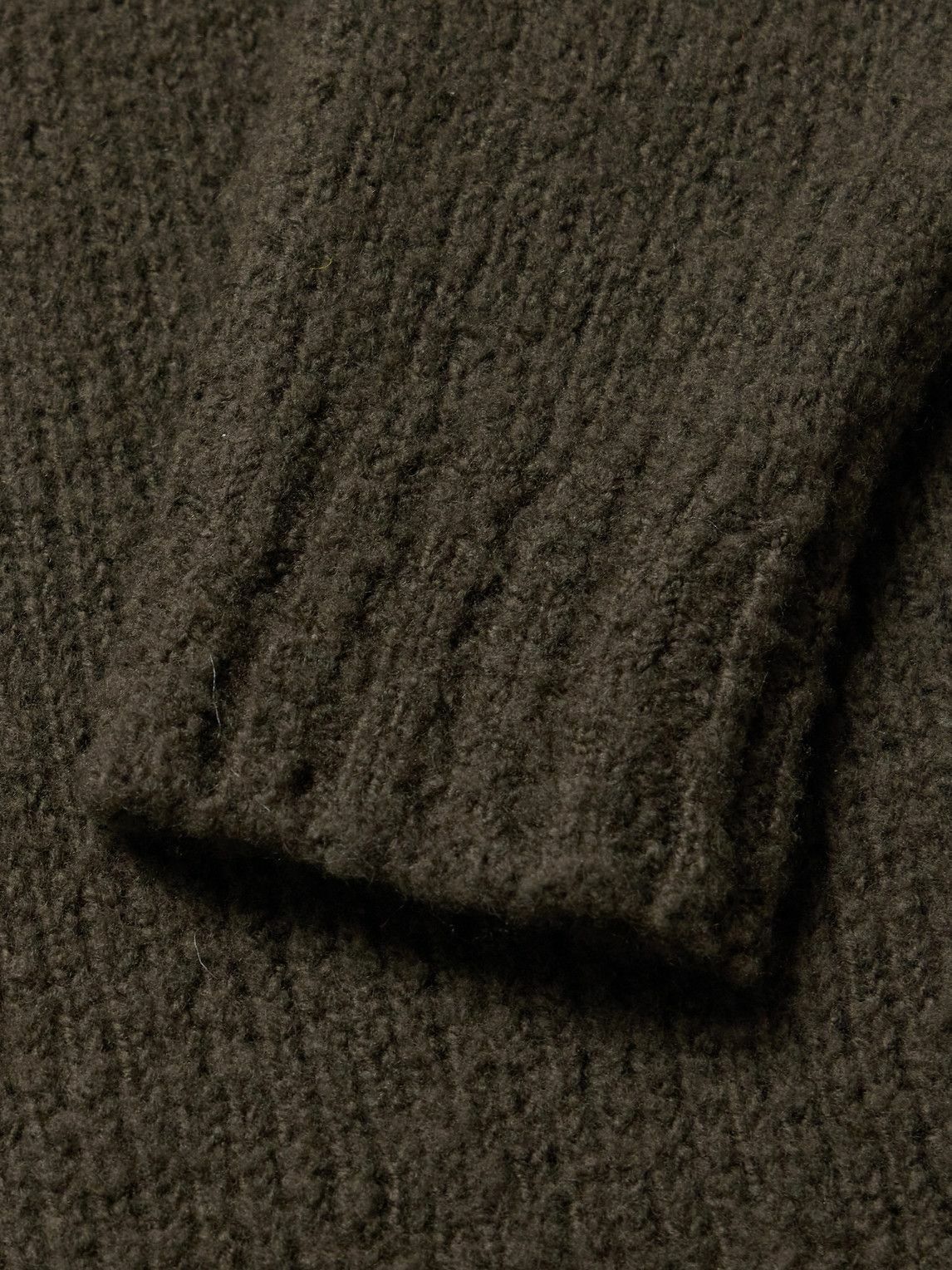 De Bonne Facture - Wool-Bouclé Sweater - Green