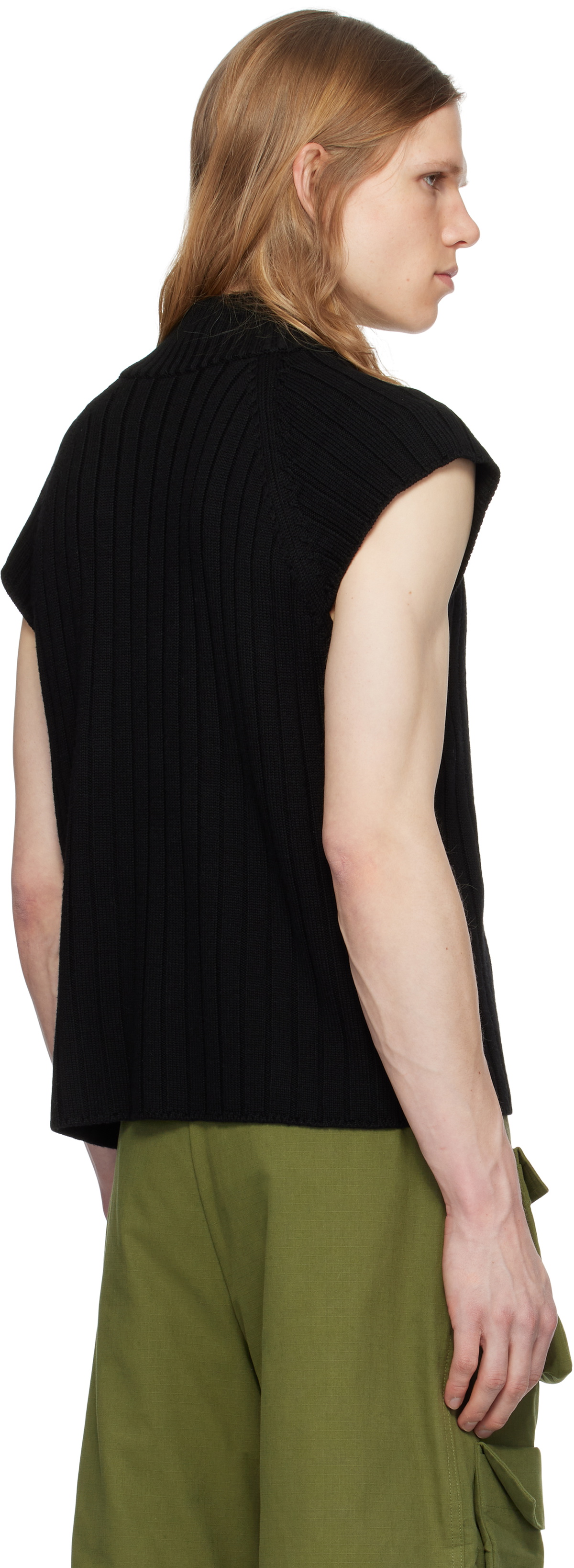 SPENCER BADU Black Knitted Vest