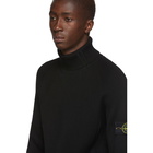 Stone Island Black Wool Turtleneck