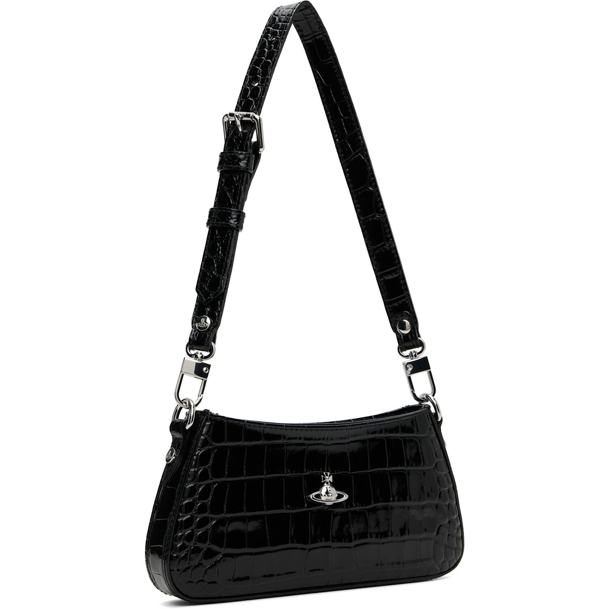 Vivienne Westwood Black Tasha Shoulder Phone Bag