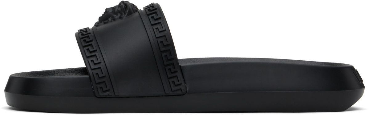 Versace Black Palazzo Pool Slides