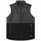 Taion Men's Reversible Down Vest in Black/Black