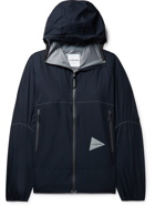And Wander - Pertex Shield Nylon-Ripstop Hooded Jacket - Blue