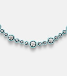 Kamyen Polka Dots 18kt white gold and enamel necklace with diamonds