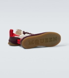 McQueen EC1 suede-trimmed leather sneakers