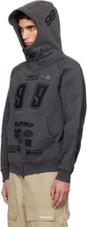 AAPE by A Bathing Ape Black AAPE Main Zip-Up Hoodie