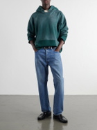 Les Tien - Cotton-Jersey Raglan Hoodie - Green