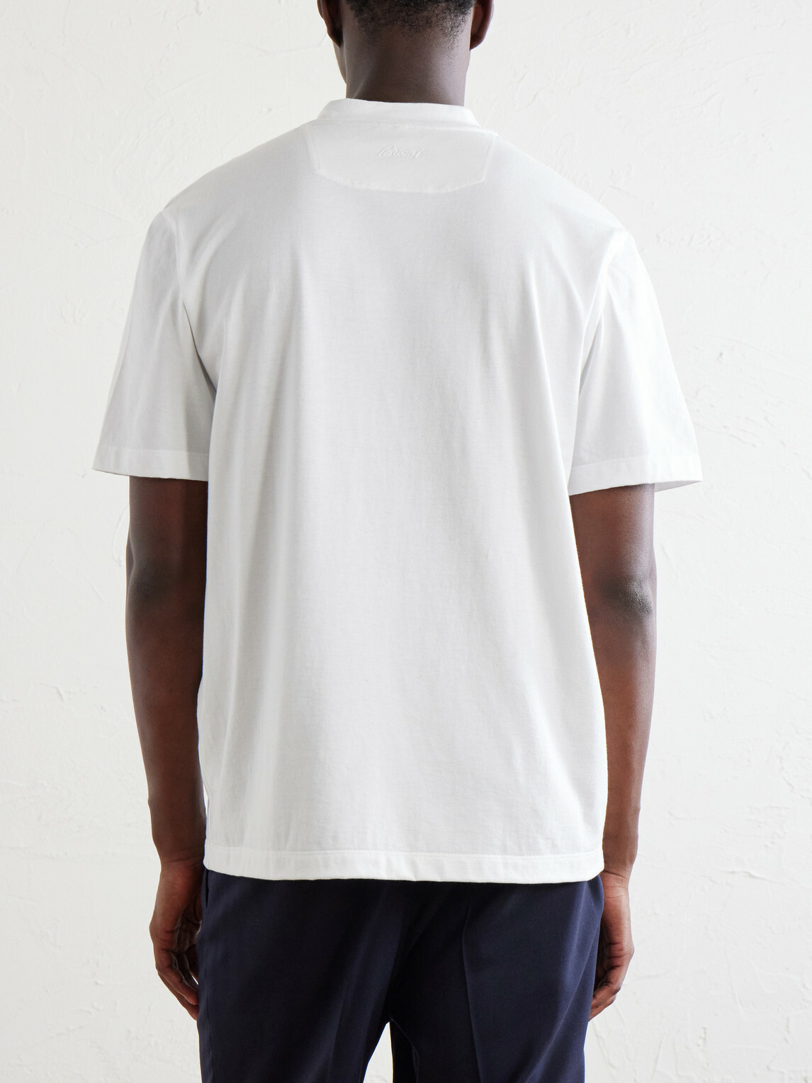 Brioni - Cotton-Jersey T-Shirt - White