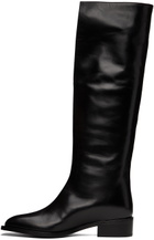 Peter Do Black V-Neck Tall Boots