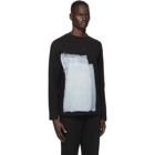 A-COLD-WALL* Black Painted Long Sleeve T-Shirt