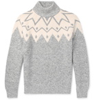 Brunello Cucinelli - Fair Isle Wool-Blend Sweater - Men - Gray