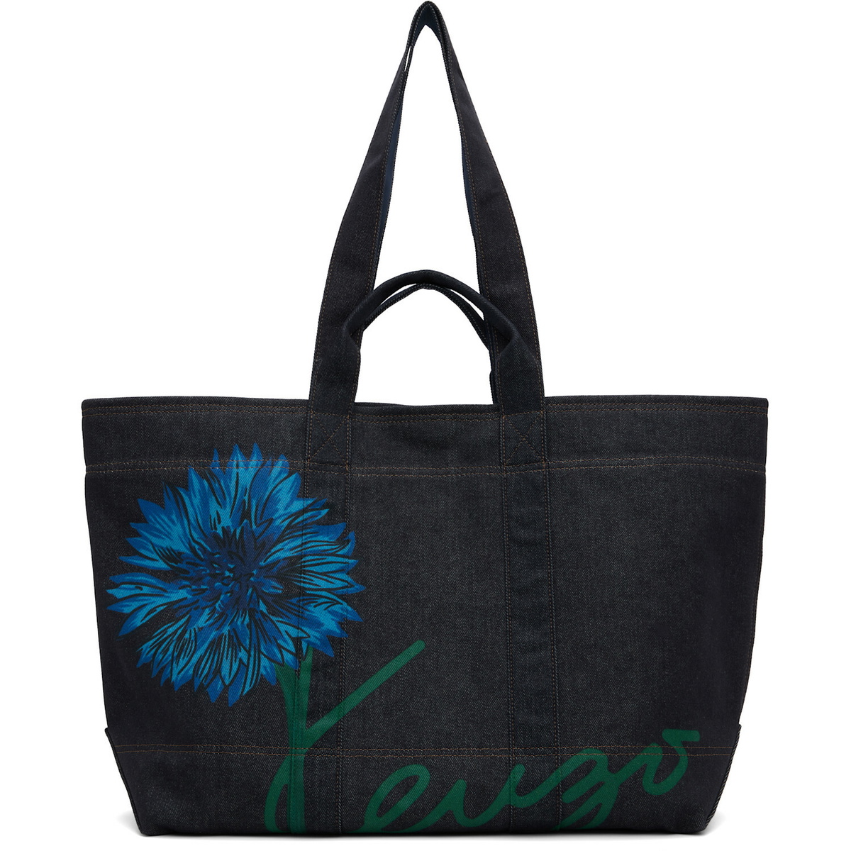 Kenzo Navy Kenzo Paris 'Kenzo Tulip' Large Tote
