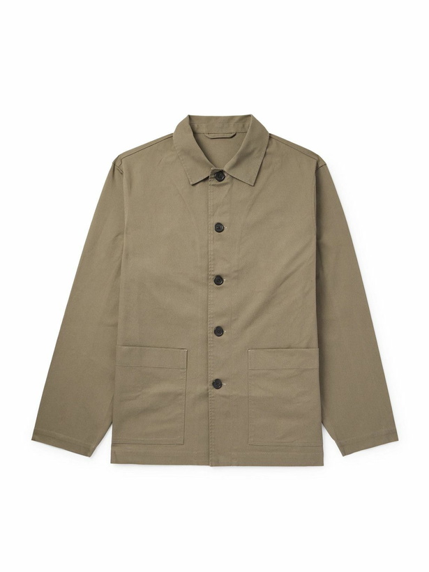 Photo: Officine Générale - Uriel Cotton-Twill Overshirt - Brown