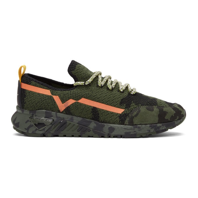Photo: Diesel Green and Black S-KBY Sneakers