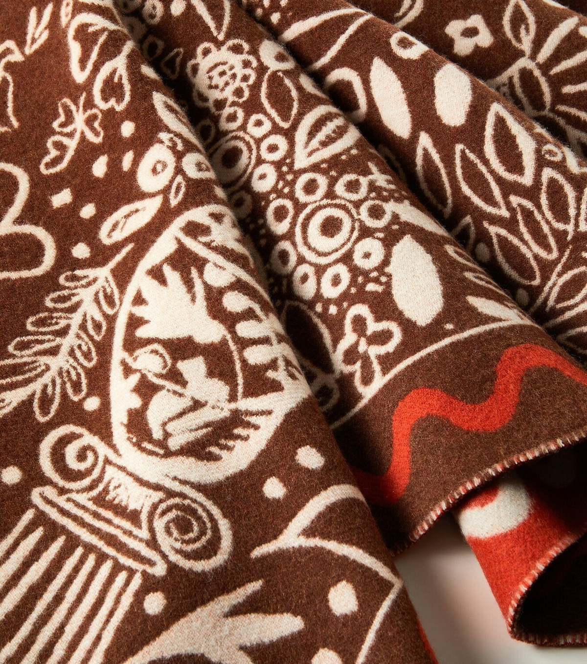 La DoubleJ Ionic wool and cashmere intarsia blanket