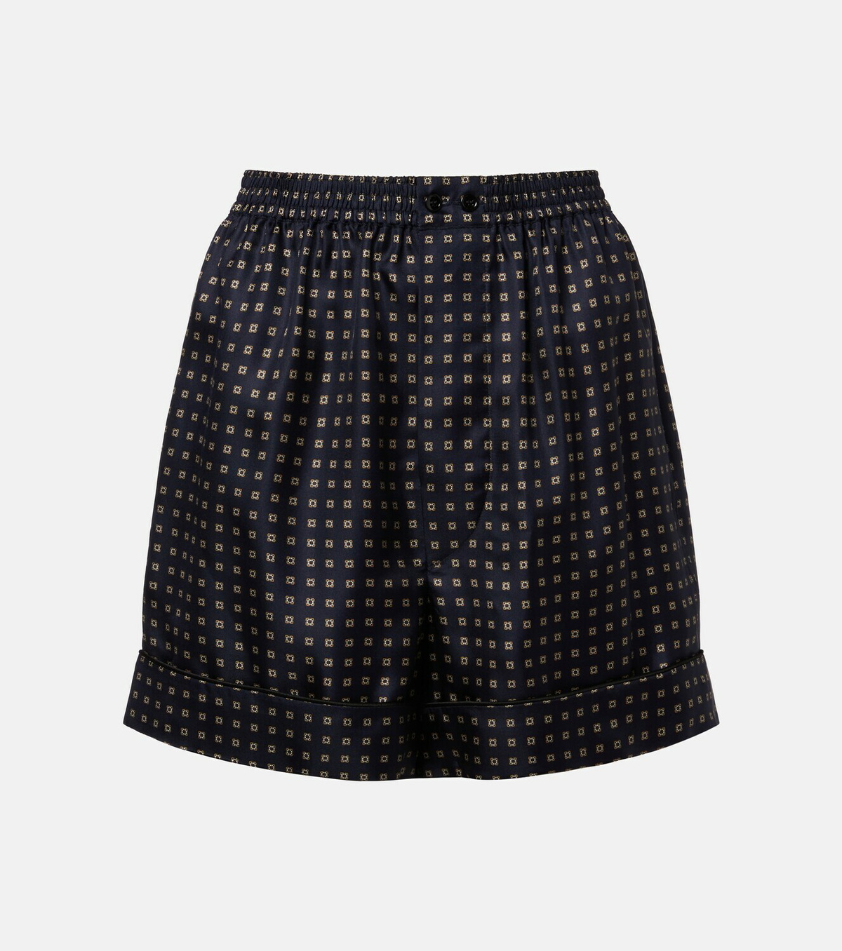 Saint Laurent Printed silk shorts