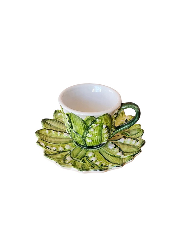 Photo: Les-Ottomans Lily Of The Valley Coffee Cup And Saucer Set