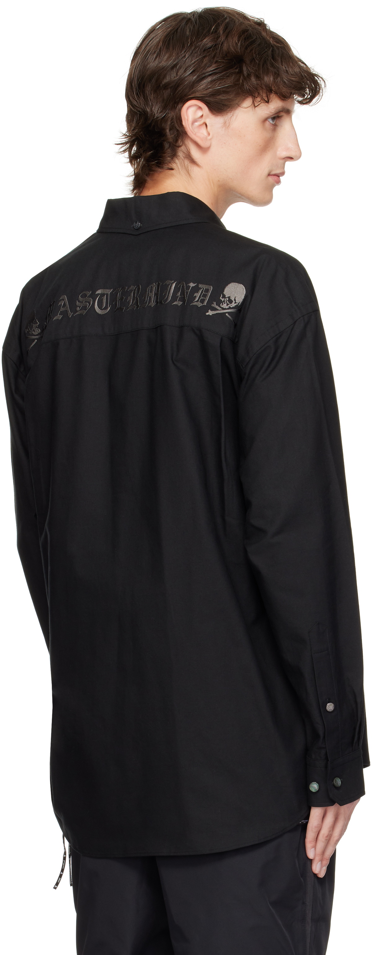 mastermind JAPAN Black Oxford Shirt