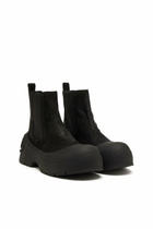 Diesel D-Donald-Chelsea boots in waxed suede and rubber - Boots Mens in Black