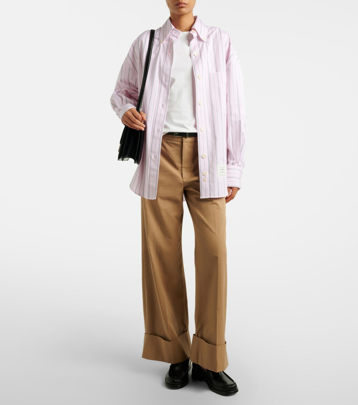Frame Cuffed Slim Palazzo wide-leg pants