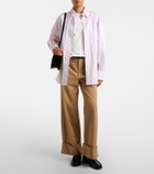 Frame Cuffed Slim Palazzo wide-leg pants