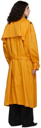 Hood by Air Yellow Cotton Trench Coat