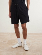 James Perse - Straight-Leg Cotton-Jersey Drawstring Shorts - Black