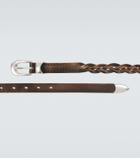 Our Legacy 20mm braided leather belt