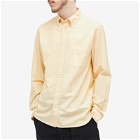 Beams Plus Men's Button Down Oxford Shirt in Yellow