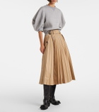Sacai Cotton-blend jersey sweatshirt
