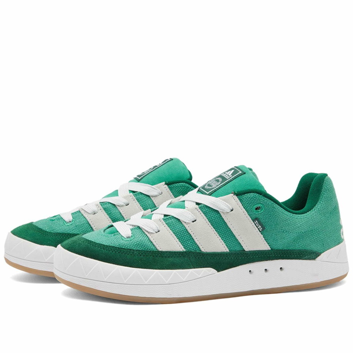 Photo: Adidas Adimatic Sneakers in Semi Court Green/Crystal White