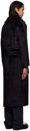 Max Mara Black Oversized Coat