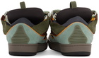 Lanvin Green Leather Curb Sneakers